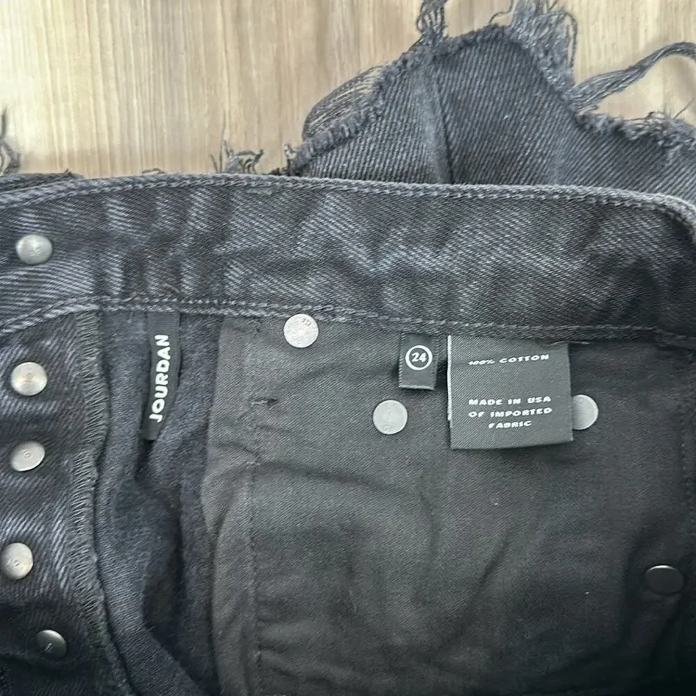 Grlfrnd Jourdan denim shorts in late for love size 24